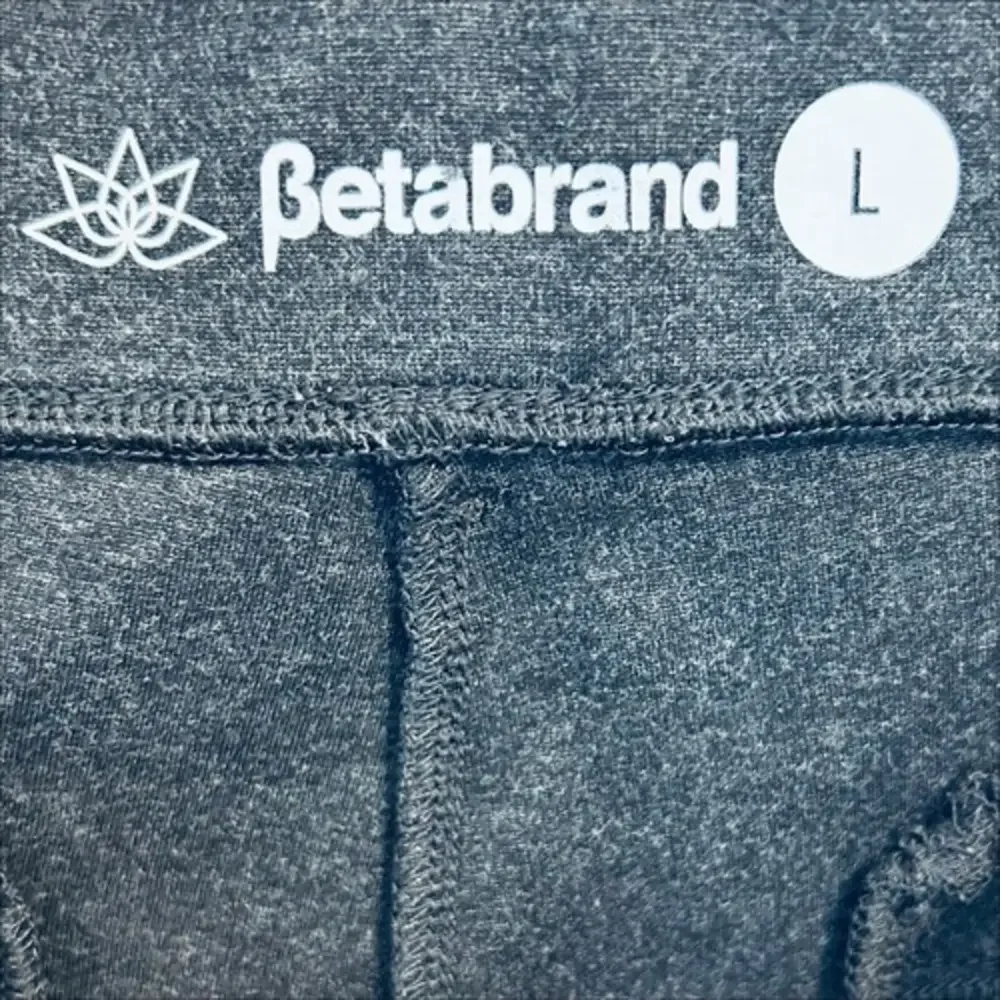 Betabrand Crop Dress Yoga Pants Womens Large Charcoal Gray‎ Stretch Workwear